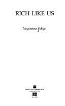 Nayantara Sahgal: Rich Like Us (Paperback, 1999, HarperCollins India)